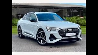 Approved Used  Audi ETron Sportback Black Edition 55 quattro 30000 kW 5dr  Crewe Audi [upl. by Naanac274]