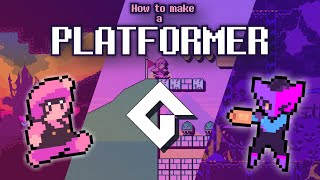 How to Make a 2D Platformer in GameMaker Slopes Moving Platforms Semi Solid Platforms [upl. by Dimmick]