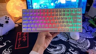 Teclado 75 Royal Kludge RK84  RGB Muito Lindo [upl. by Nosreffej735]