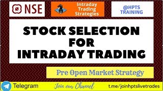 How to scan stocks using Preopen Market strategy to trade intraday [upl. by Welton]