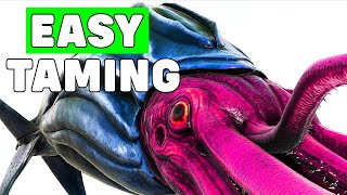 Tusoteuthis Easy Tame Guide  Ark Survival Evolved [upl. by Nwahsram]