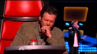 Justin Johnes quotLet Her Goquot The Voice USA Season 7 Episode 5 [upl. by Eeram]