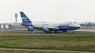 Formula 1 Charter At East Midlands Airport  SilkWay 7474R7F From Bahrain 6324 [upl. by Arun]