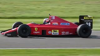 Gerhard Berger in the Ferrari 640 Demonstration at Goodwood [upl. by Ahsiyk]