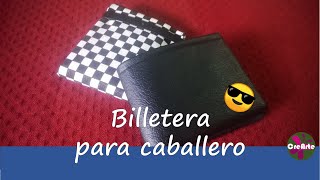 Como hacer billetera o cartera para caballero fácil en 10 minutos  DIY [upl. by Calley449]