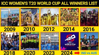 Icc Womens T20 World Cup All Winners List From 2009 To 2023 [upl. by Nepean208]