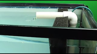 HOW TO easy DIY aquarium filter  Hamburg Mattenfilter  sponge filter TUTORIAL [upl. by Anahoj]