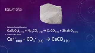 Precipitation Reaction Calcium Nitrate and Sodium Carbonate [upl. by Simah]