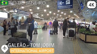 🇧🇷 Walking GALEÃO  TOM JOBIM International Airport ✈️DeparturesPartidas  Rio de Janeiro【 4K 】 ⁶⁰ [upl. by Trever]