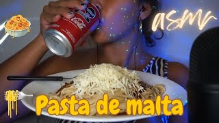 ASMR  comiendo PASTA con SALSA de MALTA CASERA [upl. by Bicknell]