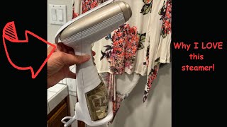 My review of Conair Handheld Garment Steamer Turbo Extreme Steam 1875W Portable Handheld Design [upl. by Olatha261]