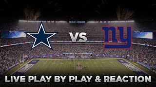 Cowboys vs Giants Live Play by Play amp Reaction [upl. by Alyar]