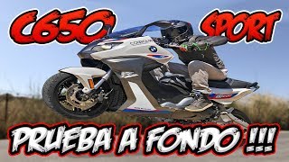 BMW C650 SPORT  PRUEBA A FONDO DE UNA SCOOTAH MUY TOP [upl. by Auqinihs198]