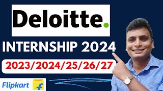 Deloitee Internship 2024  Internship For 2023 24 25 26 27 Batch  Internship For College Students [upl. by Yelserp]