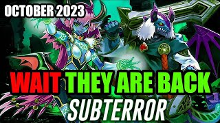 NEW CORRECT RATIOS Subterror Deck Profile  October 2023  YuGiOh [upl. by Tomasina]