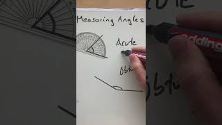 Measuring angles using protractor gcsemaths angles protractor [upl. by Evot]