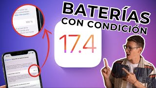 SOLUCIÓN a Batería con CONDICIÓN en iOS 174 al 100 🔋 [upl. by Ettezus]