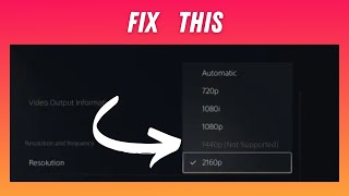 How to Fix “1440p Not Supported” on PS5 [upl. by Risser]