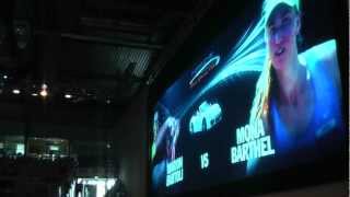 Mona Barthel vs Marion Bartoli pre match interview  Porsche Tennis Grand Prix 2012 [upl. by Dasteel]