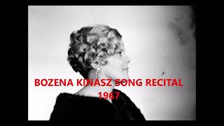 BOZENA KINASZ SONG RECITAL LIVE 1967 [upl. by Adikram]