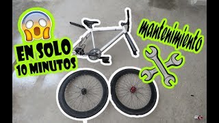 Limpieza y mantenimiento a tu bici en 10 minutosFIXED GEAR [upl. by Utley]