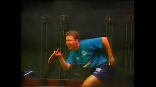 Funny JanOve Waldner Imitates Liu Guoliang [upl. by Aicirt]