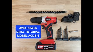 Avid Power Drill Tutorial ACD316 [upl. by Nolubez]