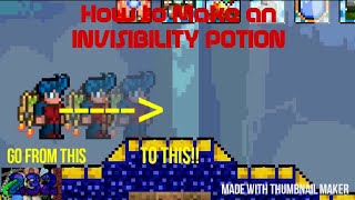 How to Make an INVISIBILITY POTION in Terraria [upl. by Airottiv]