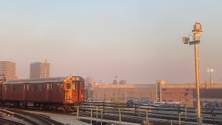 R33 redbird movie shoot consist at Mets willets point [upl. by Ermin]