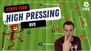 HIGH PRESSING in Youth Soccer  You Can Do It [upl. by Zebaj]