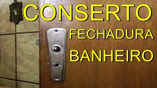 COMO ARRUMAR FECHADURA DE PORTA DO BANHEIRO COMO CONSERTAR COMO FAZER CONSERTO FECHADURA DE PORTA [upl. by Annadiane601]