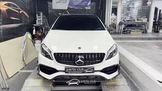 벤츠 W176 A45 AMG 앞범퍼 카본 카나드윙 교체 [upl. by Odab]