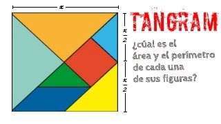 Area y perimetro en el tangram parte 3 [upl. by Fatma]