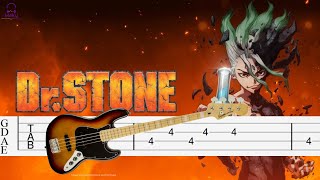 Dr STONE Season 3  OP Bass Tabs Tutorial [upl. by Ylloh]