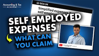 Self Employed Expenses  What Can You Claim in 2022 and Beyond [upl. by Yevol]