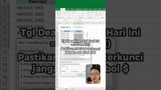 Conditional Formatting Cara Menandai Tanggal Lewat Jatuh Tempo [upl. by Garold]