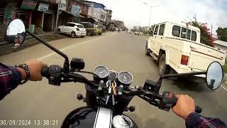 BSA Goldstar 650  Test Ride in Imphal Manipur [upl. by Eidoow520]