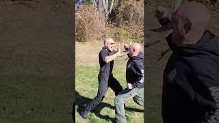 Self Defense Against a Haymaker Punch Brutally Effective shorts [upl. by Eirrok]