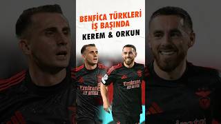 Benfica Kızılyıldız Maçında Goller Orkun ve Keremden keremaktürkoğlu orkunkökçü benfica [upl. by Malinin523]