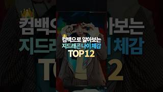 컴백으로 알아보는 지드래곤 나이 체감 TOP12 [upl. by Yeclek60]