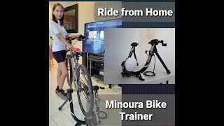 Minoura Bike Trainer Bike from Home [upl. by Nerrat368]