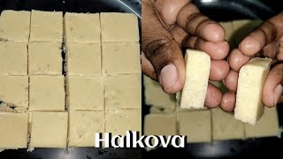 Halkova Recipe  90s Kids Favourite Sweet  Maida Burfi  Palkova Recipe [upl. by Leirbaj]