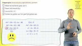 Kwadratische ongelijkheden  ongelijkheden oplossen  stappenplan  WiskundeAcademie [upl. by Eiresed997]