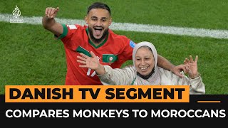 Danish TV compares monkeys to Moroccan footballers and their mothers  AJ shorts [upl. by Sigler]