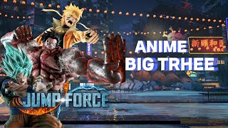 JUMP FORCE  ANIME BIG THREE VS BIG THREES VILLAIN  megameteor [upl. by Norty65]