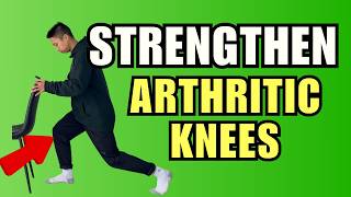 21 Exercises to STRENGTHEN arthritic knees WITHOUT more pain [upl. by Gnus559]