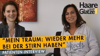 Haartransplantation bei einer Frau Interview und VorherNachherVergleich [upl. by Tekla]