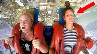 Girls Passing Out  NEW 01  Funny Slingshot Ride Compilation [upl. by Groark825]