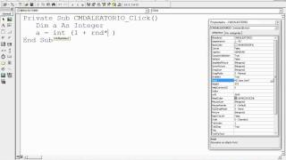 GENERACIÓN DE NÚMEROS ALEATORIOS EN VISUAL BASIC 60 [upl. by Yreneh]