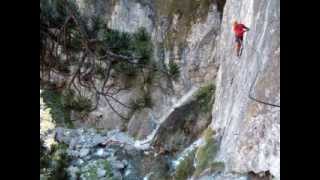 ponte tibetano di SAN GERVASIO  via ferrata DEI MILITARI [upl. by Montanez]